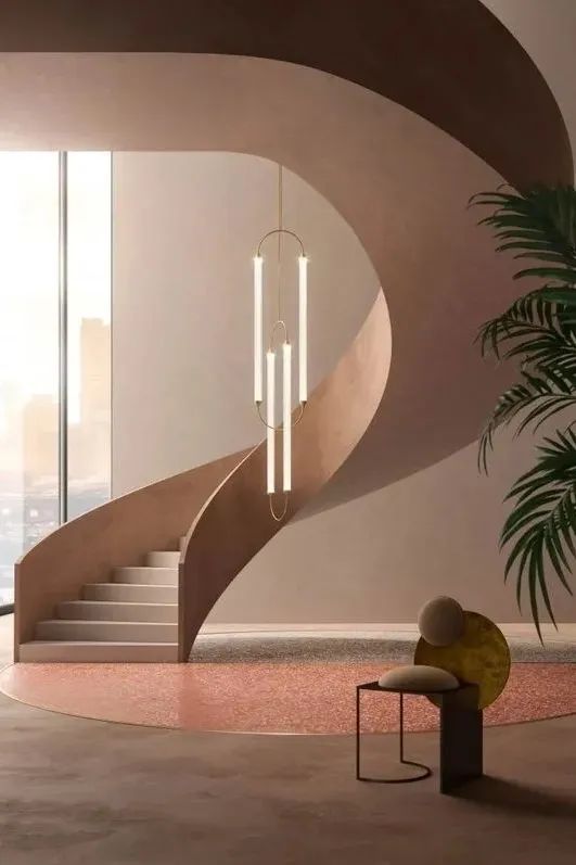 這幾款巖板樓梯，一個(gè)比一個(gè)驚艷！(圖1)