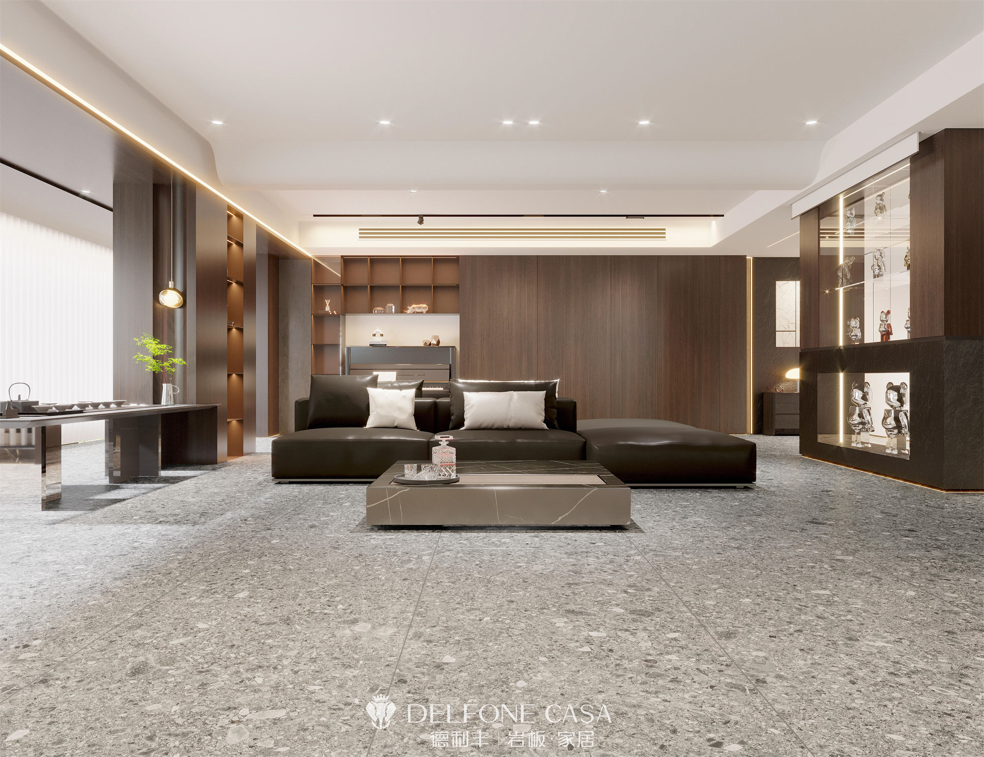 DELFONE案例分享 | MINI系列，打造輕奢格調(diào)的巖板家居(圖2)