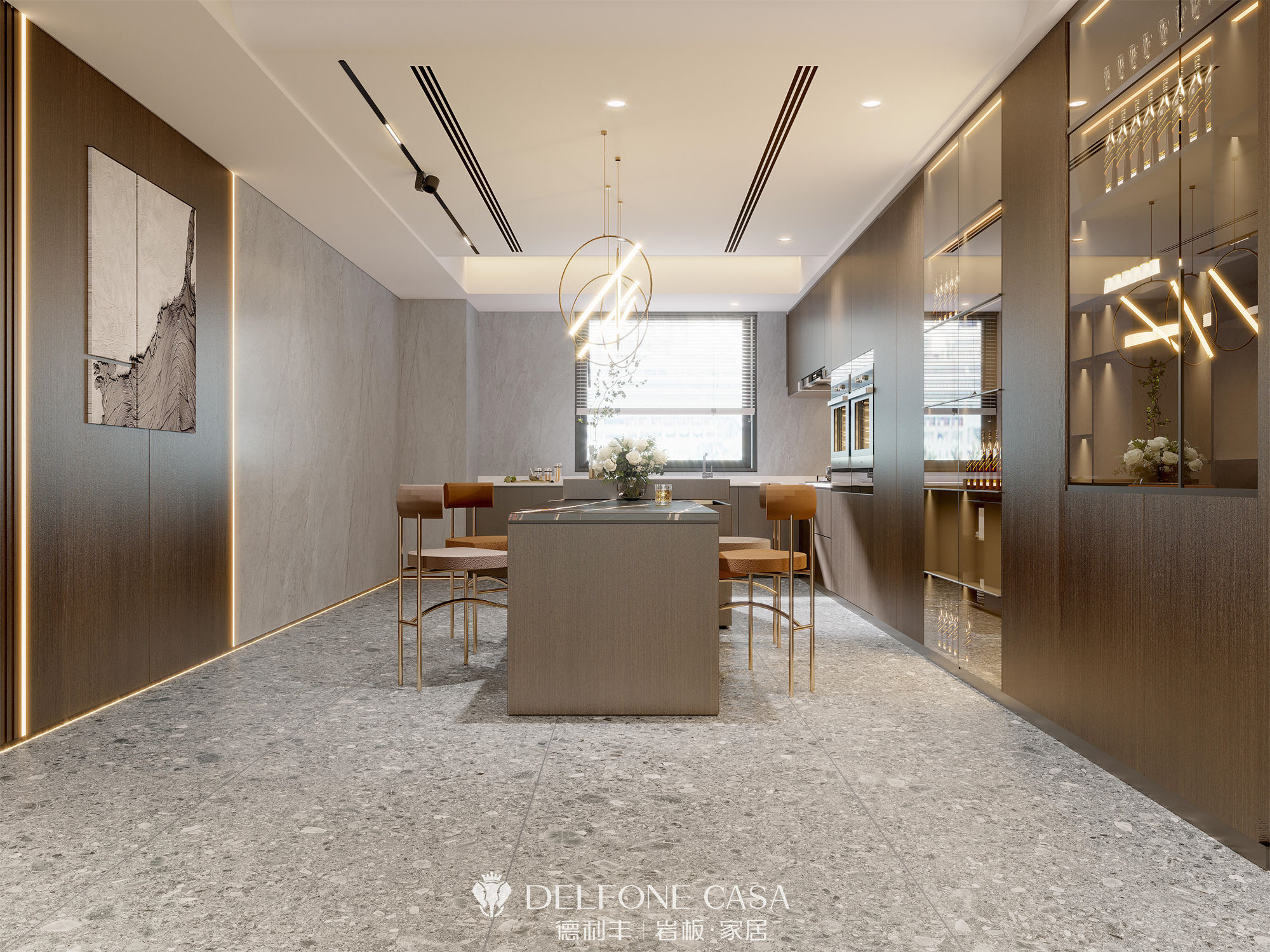 DELFONE案例分享 | MINI系列，打造輕奢格調(diào)的巖板家居(圖5)