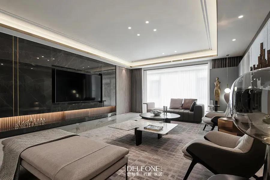 DELFONE案例分享| 巖板成就輕奢優(yōu)雅的高定家居！(圖2)