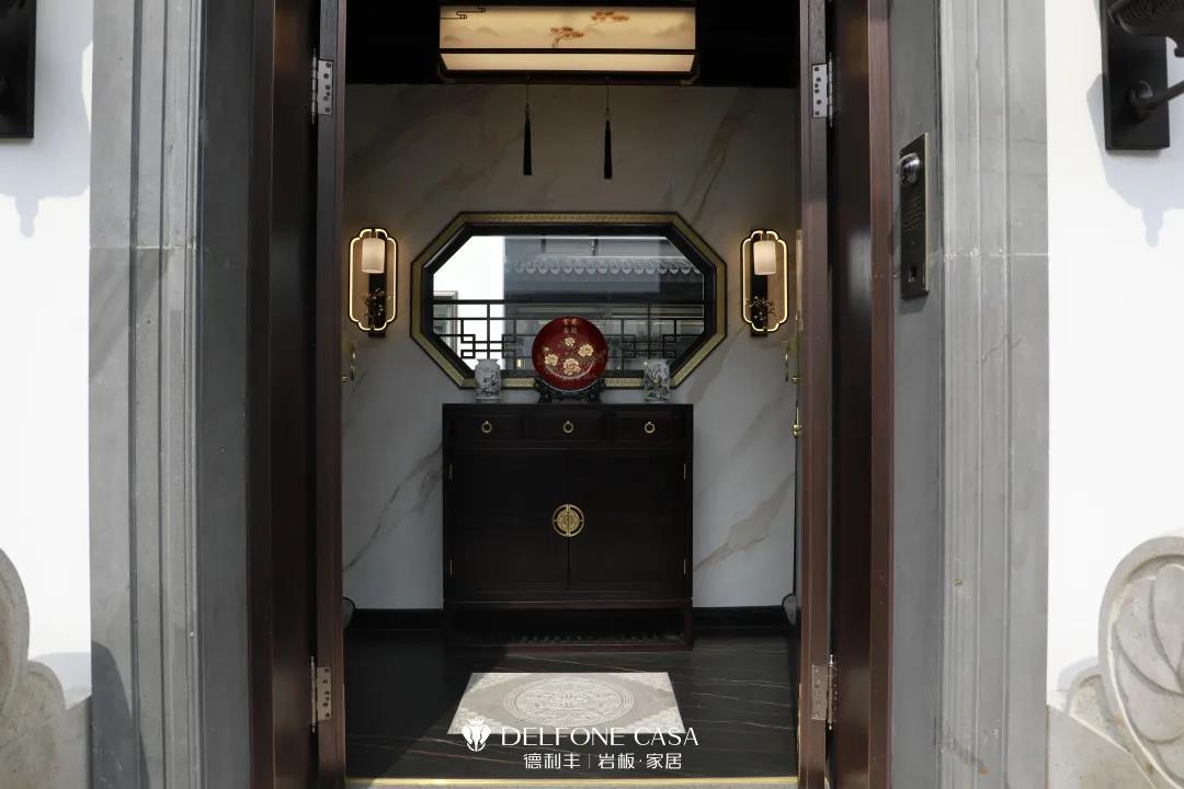 家裝案例 | 280㎡蘇州園林式巖板別墅，古典尊貴，古色古香(圖4)