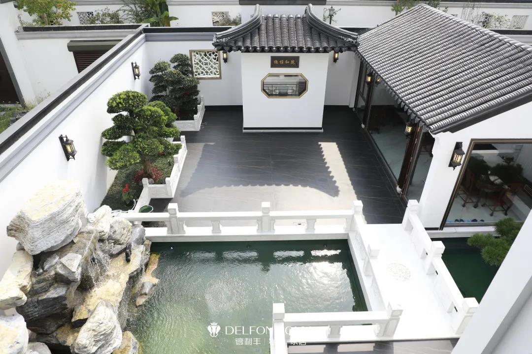 家裝案例 | 280㎡蘇州園林式巖板別墅，古典尊貴，古色古香(圖5)