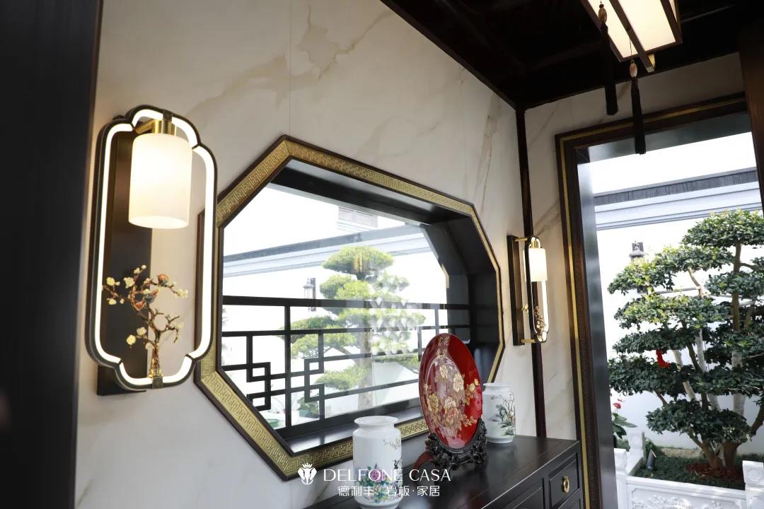 家裝案例 | 280㎡蘇州園林式巖板別墅，古典尊貴，古色古香(圖3)