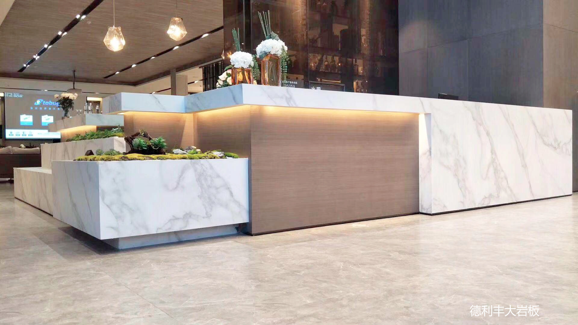 德利豐大巖板助力綠城集團打造“藝術館式”售(圖6)