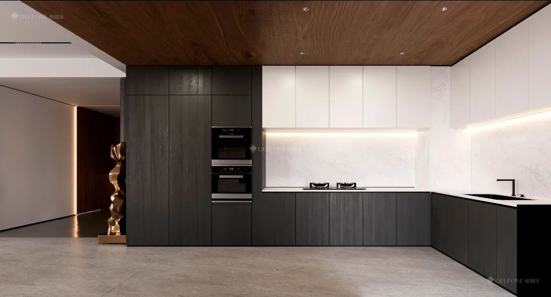 DELFONE案例分享 | 161㎡現(xiàn)代風(fēng)格大平層，簡約生活美學(xué)(圖3)