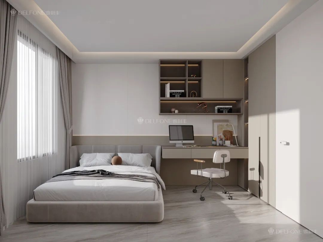 DELFONE案例分享 | 246㎡現(xiàn)代輕奢大平層，巖美生活心之所向(圖12)