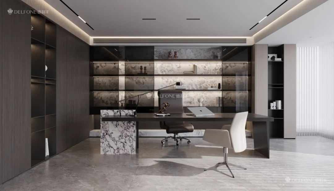 DELFONE案例分享 | 246㎡現(xiàn)代輕奢大平層，巖美生活心之所向(圖4)