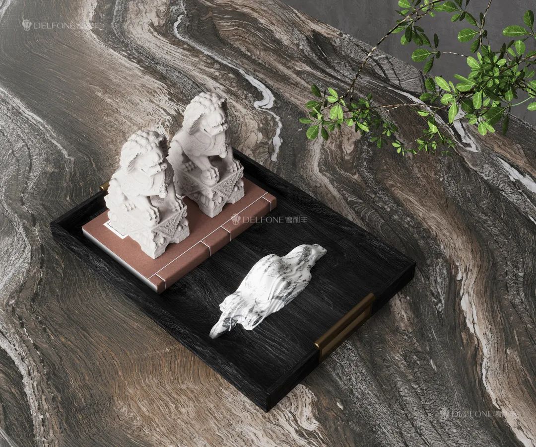 DELFONE新品 | 數(shù)碼玲瓏石·山水紫，水墨山川之韻造景空間美學(xué)(圖3)