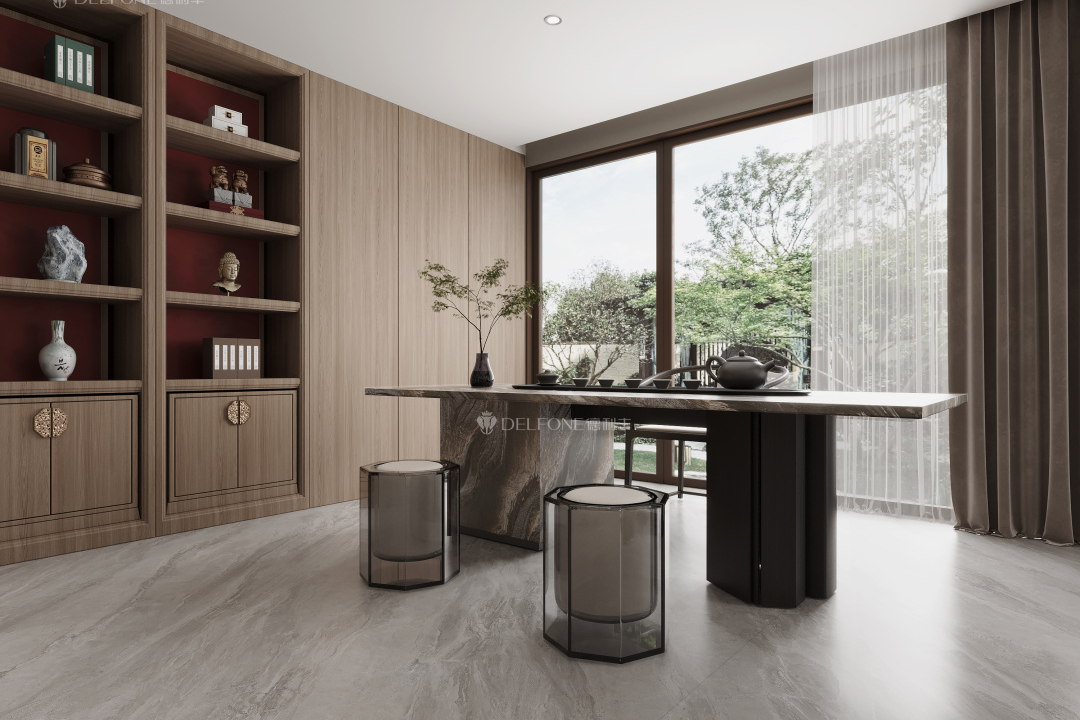 DELFONE新品 | 數(shù)碼玲瓏石·山水紫，水墨山川之韻造景空間美學(xué)(圖12)