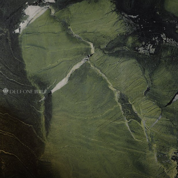 DELFONE新品 | 數(shù)碼玲瓏石·牛油果綠，油畫般質(zhì)感賦予空間藝術(shù)生命力(圖3)