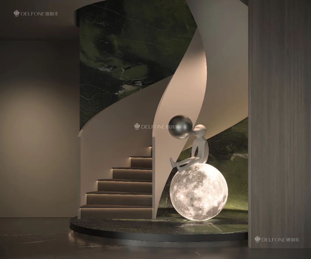 DELFONE新品 | 數(shù)碼玲瓏石·牛油果綠，油畫般質(zhì)感賦予空間藝術(shù)生命力(圖14)
