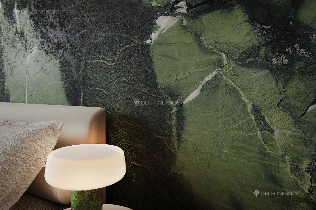 DELFONE新品 | 數(shù)碼玲瓏石·牛油果綠，油畫般質(zhì)感賦予空間藝術(shù)生命力(圖19)