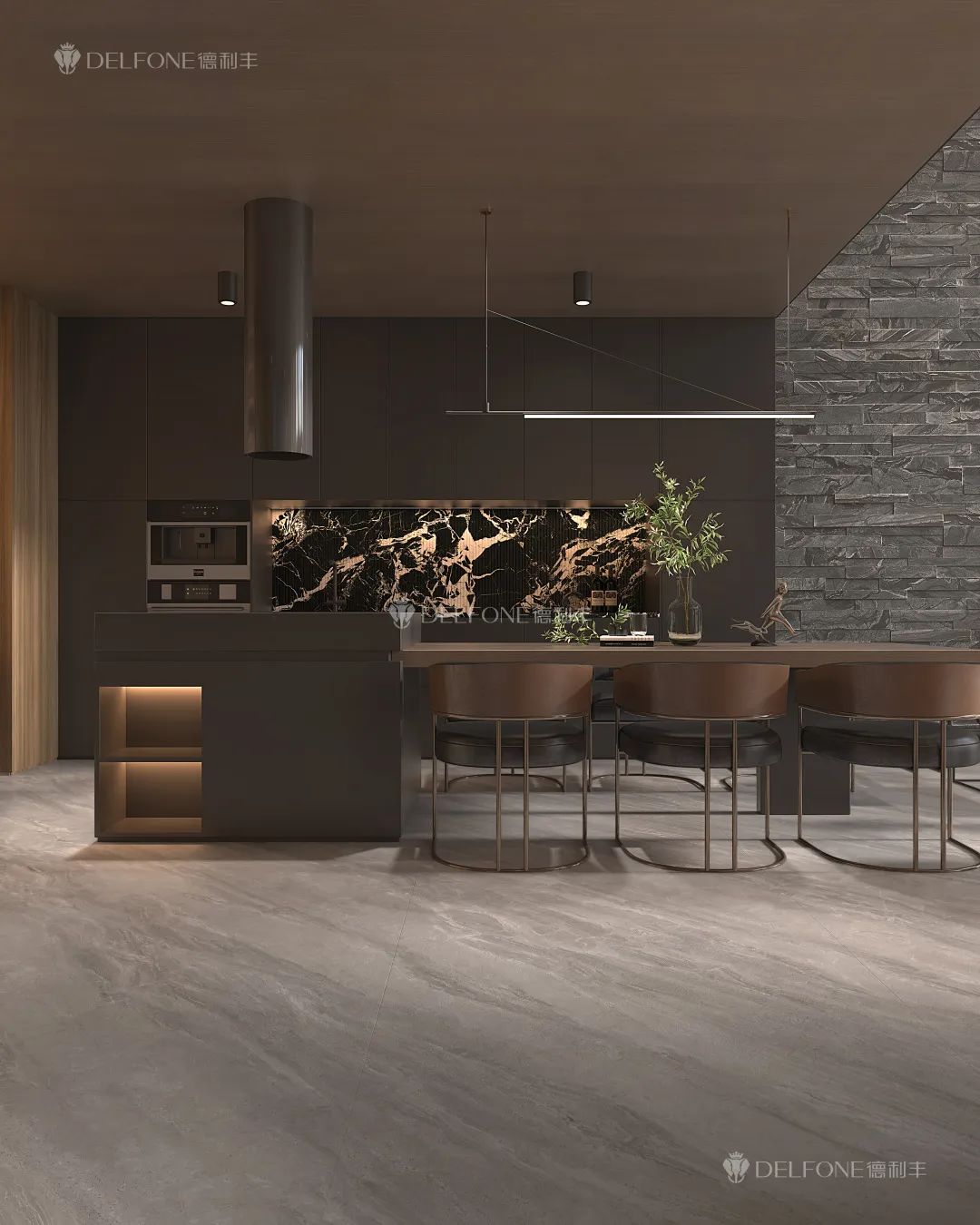 DELFONE新品 | 數(shù)碼玲瓏石·凱悅灰，流水般悅動的線條演繹美學新境(圖11)